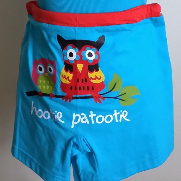 Lazy One PJs Owl Yours Theme Tank and Boxers Blue with Red Trim XL - Picture 3 of 3